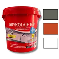 Manta Líquida Para Laje Telhado Dryko 4kg Impermeabilizante Branco Cinza Terracota Branca EmborrachadaProteçãoUV Top