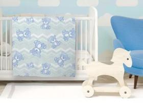 Manta LUXO para Bebê Cobertor Flannel Prime Baby Infantil Para Berço para 90cm x110cm - Hazime