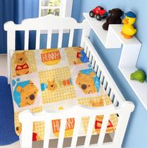 Manta Mantinha Cobertor De Sherpa Para Bebê Estampa Personagem Urso Ursinho Pooh Disney Baby
