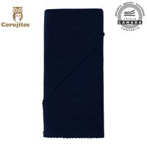 Manta Matellassê na caixa - Azul Marinho - Corujitos