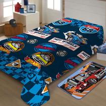 Manta Mattel Fun com Cinta Hot Wheels Racing Jolitex 1,50x2,00m Manta Mattel Fun com Cinta Hot Wheels Racing Jolitex 1,50x2,00m