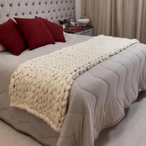 Manta Maxi Tricô Gigante Valquíria