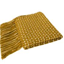 Manta Meliah Tamanho 1,20x1,80 Mostarda/Crú Manta Meliah Tamanho 1,20x1,80 Mostarda/Crú