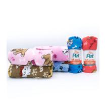 Manta Meu Pet para Cães e Gatos - Cores Sortidas - 70x100