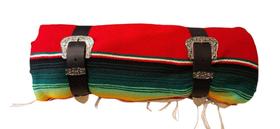 Manta mexicana original izzy amiel - vermelha fivela 3