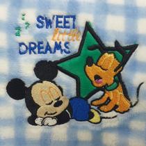 Manta Microfibra Bordada Jolitex Mickey Mouse Licenciado