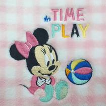 Manta Microfibra Bordada Jolitex Minnie Mouse Licenciado