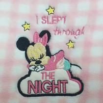 Manta Microfibra Bordada Jolitex Minnie Mouse Licenciado