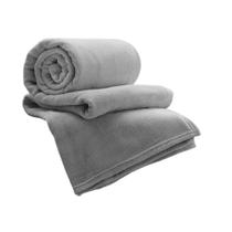Manta Microfibra Casal Cinza 180X220cm - Home Design
