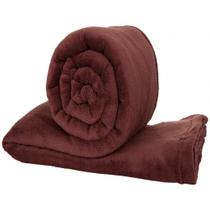 Manta Microfibra Casal Dyuri Jolitex Cacau - Marrom Manta Microfibra Casal Dyuri Jolitex Cacau - Marrom