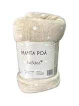 Manta Microfibra Casal Habitat Estampa Poá Habitat Manta Microfibra Casal Habitat Estampa Poá Habitat