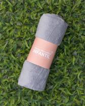 Manta Microfibra Cinza para Bebê Manta Microfibra Cinza para Bebê