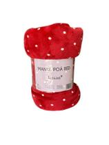 Manta Microfibra Queen Habitat Estampa Poá 220x240cm Habitat