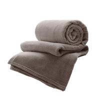 Manta Microfibra Solteiro Taupe 150X200cm - Home Design