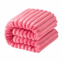 Manta NTBAY para niños pequeños de felpa suave 127x152 cm color coral rosa