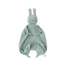Manta okdiy de algodão orgânico Bunny Lovey 30x30 cm