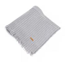 MANTA OSLO PRATA DECORATIVA ALESSAH 145x120cm - Santa Cecilia