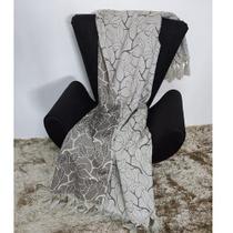 MANTA P/ SOFA 2,10 X 1,40 mts - JACQUARD ESTAMPADO CRU