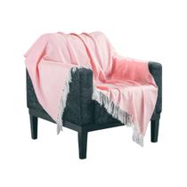 Manta P/ Sofá - Turim - 3 Lugares - Rosa - 1,40m x 2,10m - Adomes Manta P/ Sofá - Turim - 3 Lugares - Rosa - 1,40m x 2,10m - Adomes