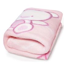 Manta Para Bebe Cobertor Confort Baby De Microfibra Hazime Sofy Ursinho Rosa Menina Saida Maternidade Hazime Enxovais