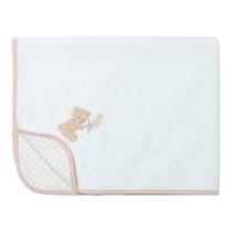Manta para Bebê em Malha Menina Matelasse New Baby Rosa- Hug