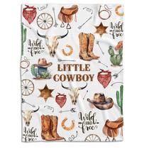 Manta para Bebé Locobird Estilo Vaquero Occidental 76x102 cm Suave