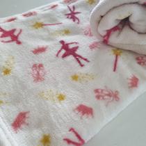 Manta Para Bebe Menina Cobertor Microfibra Bailarina Baby Mantinha Recém Nascido Berço Saída Maternidade 100x80 cm