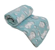 Manta Para Bebê Soft Mantinha Cobertor Estampado Antialérgico - Urso Polar Verde - Thity