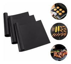 Manta Para Churrasqueira Antiaderente Teflon Esteira 3x Pcs Manta Para Churrasqueira Antiaderente Teflon Esteira 3x Pcs