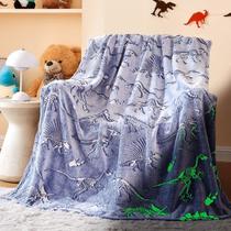 Manta para crianças Wajade Blanket Glow Dinosaur 152x203cm