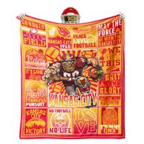 Manta para fãs do time de futebol VIGKOIR Red Kingdom 125x100cm