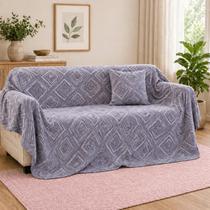 Manta Para Sofá 125x180m Decorativa E Protetora Algodão Macia Para Sala Quarto E Poltrona Moderno Manta Para Sofá 125x180m Decorativa E Protetora Algodão Macia Para Sala Quarto E Poltrona Moderno