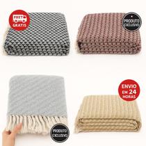 Manta para Sofá 2, 3 ou 4 Lugares 2,50 x 2,40 m King Gigante Capa Protetora Sofá Colcha Cama Luxo