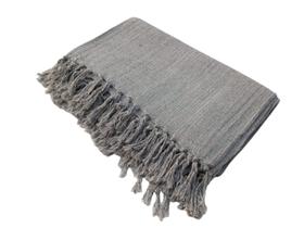 Manta para Sofá 2,40 x 1,80 na cor Cinza Claro 100% Algodão Luxo