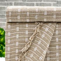 Manta para Sofá Blocks 180cm x 240cm Mescla Caramelo/Branco Manta para Sofá Blocks 180cm x 240cm Mescla Caramelo/Branco