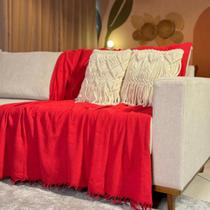 Manta para Sofá Cama Gigante Capa Protetor Sofa Retratil 2 e 3 Lugares Grande Terracota