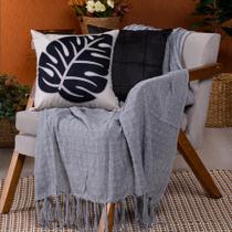 Manta Para Sofá Decorativa Protetora Peseira Capa Boho Luxo