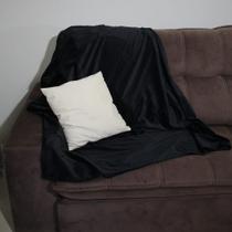 Manta Para Sofá e Peseira de Cama Veludo Macio 2,20x1,35m Xale Protetor Tecido Suede Grosso