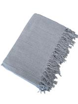 Manta Para Sofá Em Algodão Cinza Gigante 2,40 X 1,80