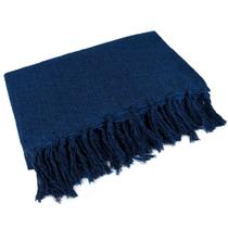 Manta Para Sofá Gigante Decorativa Azul Escuro 240x180 Modelo:Manta