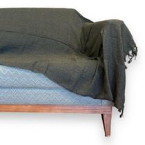 Manta Para Sofá Protetora E Decoração 100% Algodão Colcha Coberta Cama Grande Tear Artesanal Kit 2 Unidades 2,40 x 1,40