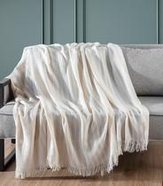 Manta Para Sofá Sevilha 170 Cm x 150 Cm Adomes Bege Manta Para Sofá Sevilha 170 Cm x 150 Cm Adomes Bege