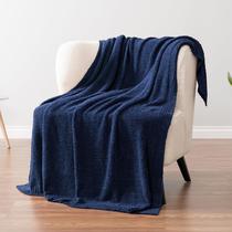 Manta PAVILIA Super Soft Fluffy Cozy azul marinho 50x60cm