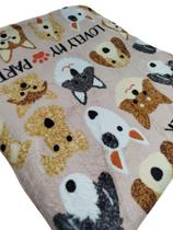 Manta Pet 90x1,00m Microfibra Cobertinha Fofinha Gato e Cachorro Quentinha
