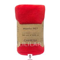 Manta Pet de Microfibra Cobertor Cachorro Gato 1,05m x 90cm