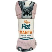 Manta Pet Microfibra 100% Poliéster 70x100cm