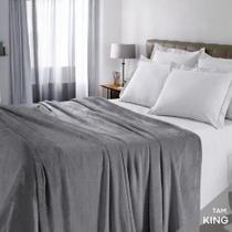 Manta Plush King Cinza GA Confort Manta Plush King Cinza GA Confort