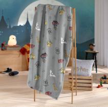 Manta Plush Licenciado Harry Potter Plataforma Solteiro 150x220cm - Plataforma