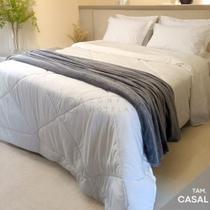Manta Plush Premium Jacquard Casal Cinza GA Confort Manta Plush Premium Jacquard Casal Cinza GA Confort