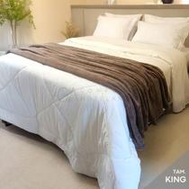 Manta Plush Premium Jacquard King Marrom GA Confort Manta Plush Premium Jacquard King Marrom GA Confort